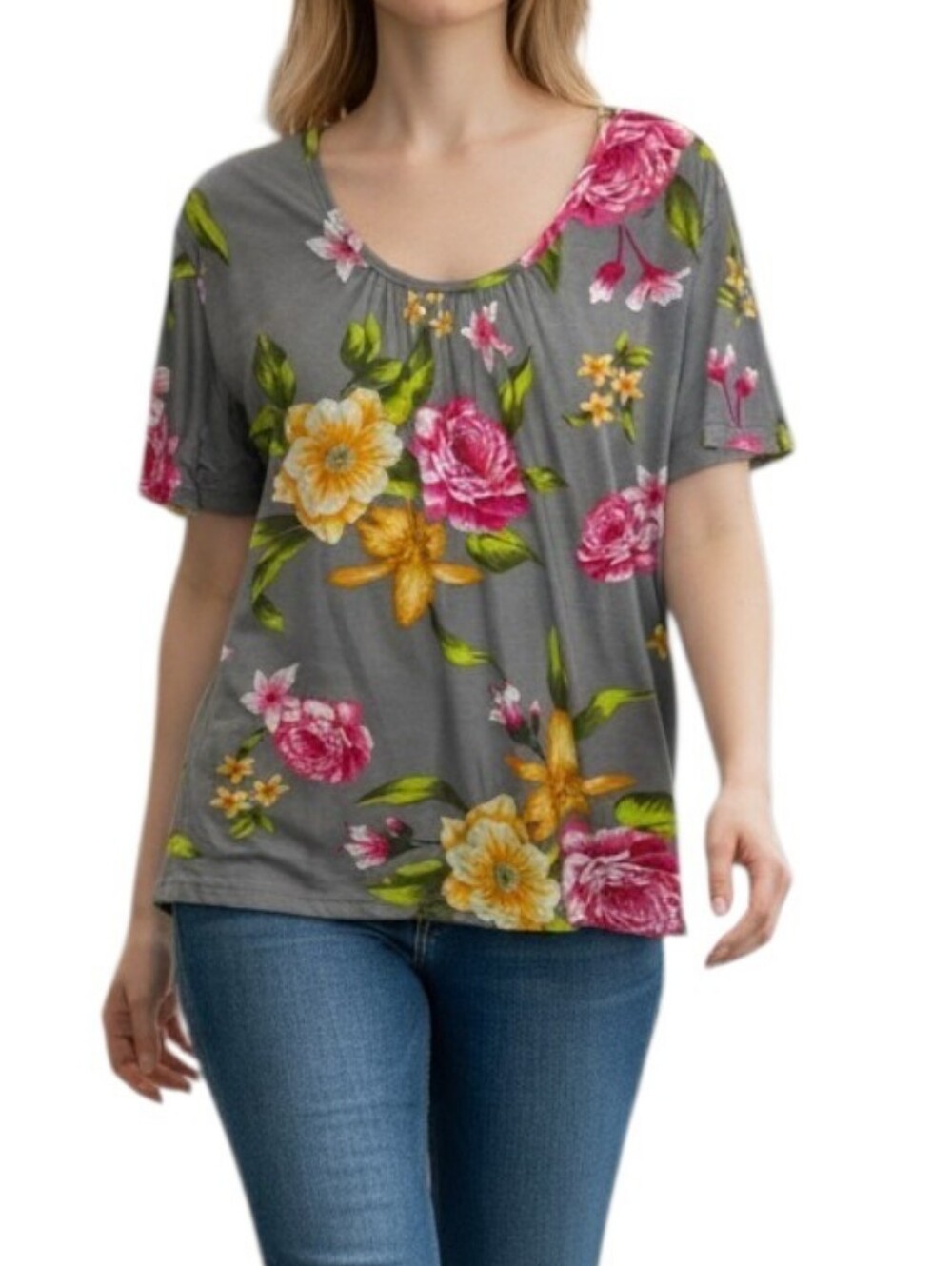 Thanh Mai Floral Soft Tee